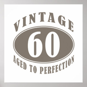 Poster Vintage 60th Birthday Gifts