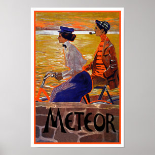Poster vintage à bicyclette : Météo Cycles