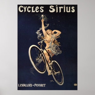 Poster vintage à vélo - Cycles Sirius
