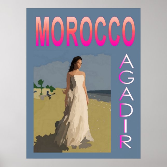 Poster Vintage Agadir (Devant)