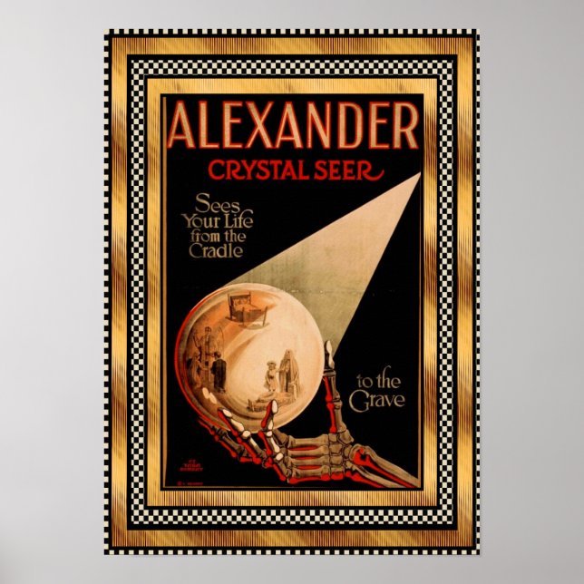 Poster Vintage Alexander Crystal Seer théâtre (Devant)