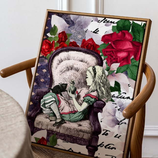 Poster Vintage Alice au pays des merveilles (Créateur téléchargé)