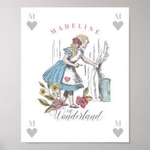 Poster Vintage Alice au pays des merveilles   Alice & Flo