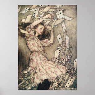 Poster Vintage Alices Adventures in Wonderland par Rackha
