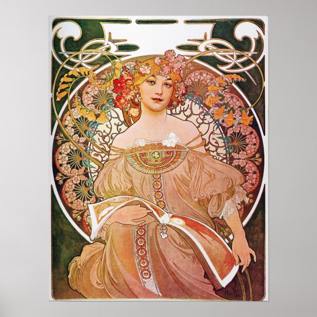 Poster Vintage Alphonse Maria Mucha Art (Devant)