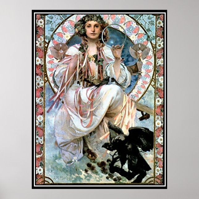 Poster vintage alphonse mucha (Devant)