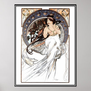 Poster vintage Alphonse Mucha Ad