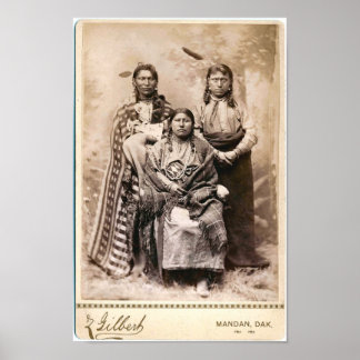 Poster vintage amérindien