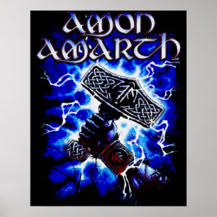 Poster Vintage Amon Amarth Music Setup Officiel