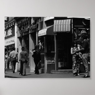 Poster Vintage Angleterre Londres Boutiques Carnaby stree