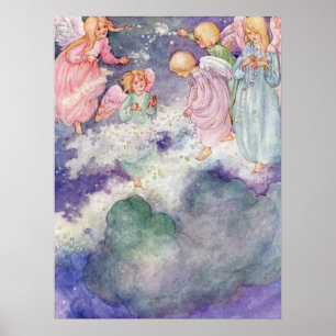 Poster Vintage Anne Anderson La Voie Lactée