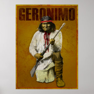 Poster Vintage Apache Indian - Geronimo