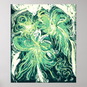 Poster Vintage Artiste Abstrait art artistique