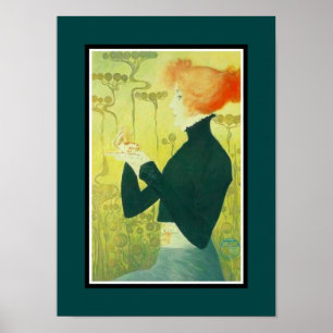 Poster vintage Artistes célèbres Sarah Bernhardt