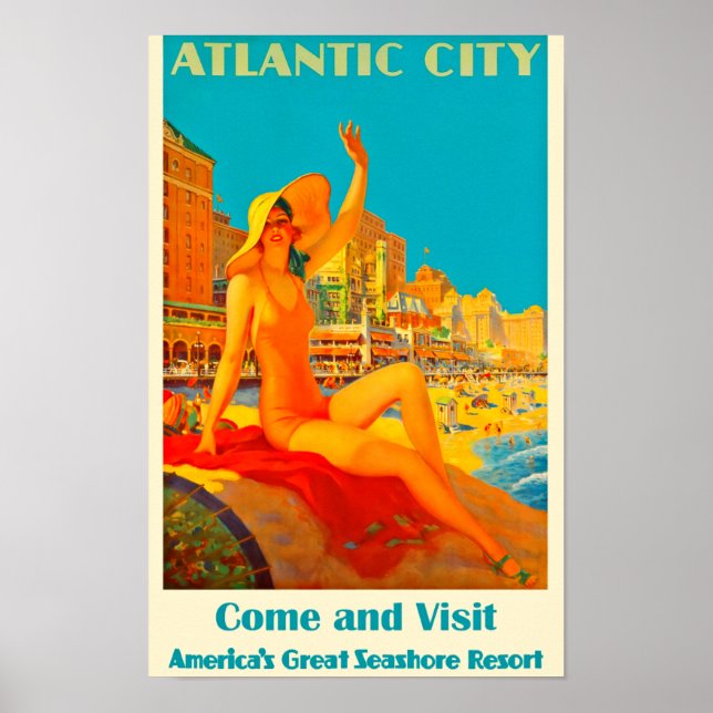 Poster Vintage Atlantique (Devant)