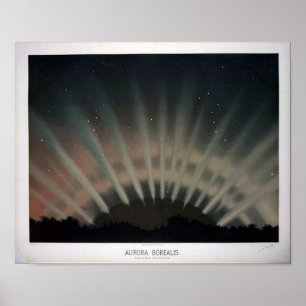 Poster vintage Aurora Borealis