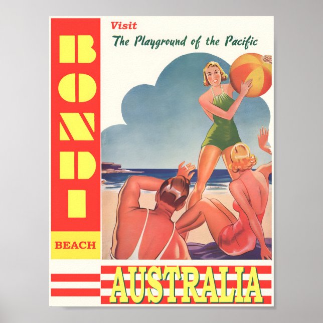 Poster vintage australien (Devant)