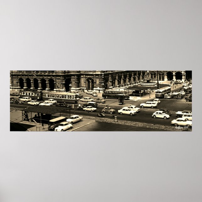 Poster Vintage Austria Vienna Staatsoper opera (Devant)