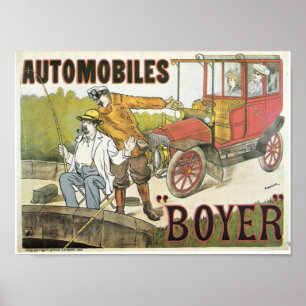 Poster Vintage Automobiles Boyer et