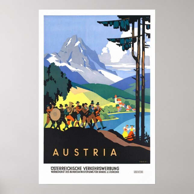 Poster Vintage, Autriche (Devant)