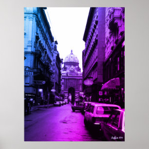 Poster Vintage Autriche Palais Impérial de Vienne