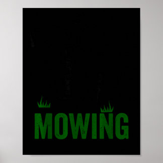 Poster Vintage be mowing riding lawn mower dad papa men