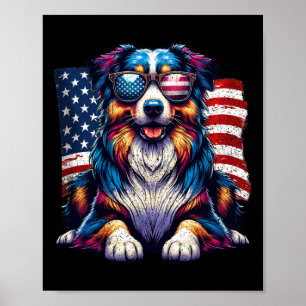Poster Vintage berger australien stupéfiant 4 juillet nou