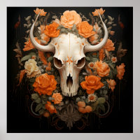 Vintage Bohême Sugar Skull Bloom