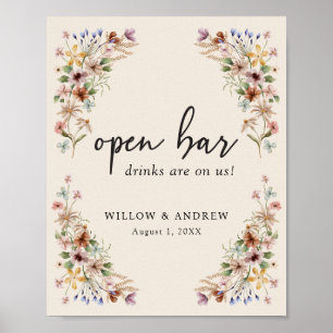 Poster vintage Boho Bar