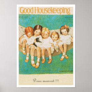 Poster Vintage Bon Entretien Couverture-Deux Moment