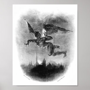 Poster Vintage Book Illustration