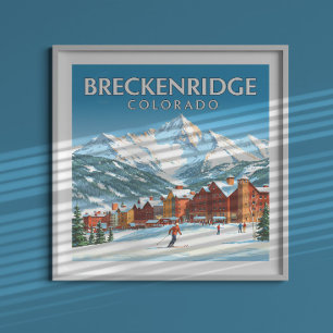 Poster Vintage Breckenridge Colorado