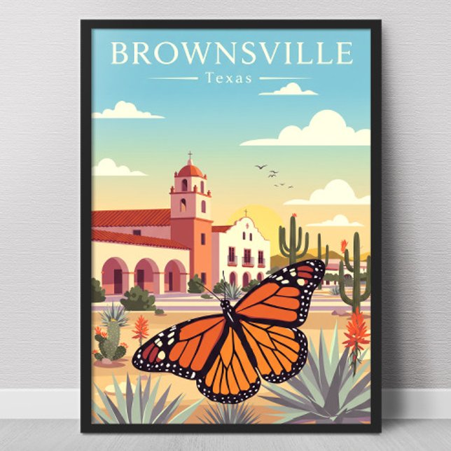 Poster Vintage Brownsville Texas (Créateur téléchargé)