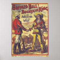 Poster vintage Buffalo Bill