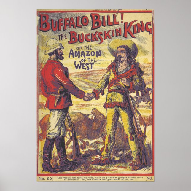 Poster vintage Buffalo Bill (Devant)