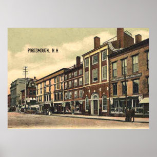 Poster Vintage, c1905, Portsmouth, New Hampshire