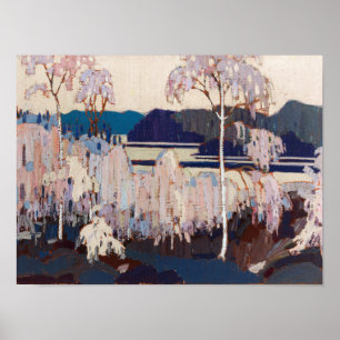Poster Vintage canadien Tom Thomson Peinture Sleet Storm