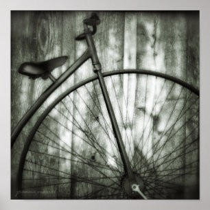 Poster vintage Carré de vélo