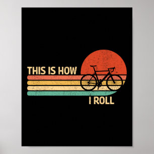 Poster Vintage C'est ainsi que je roule Vélo VTT