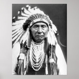 Poster Vintage Chef Joseph Native American