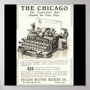 Poster Vintage Chicago Art-The Chicago