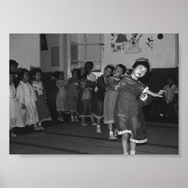 Poster Vintage Chine Shanghai garderie (Devant)