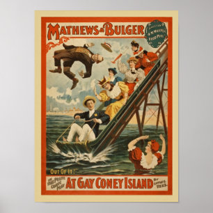 Poster Vintage Comedy Show Advertisement