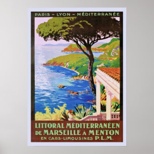 Poster Vintage Côte d'Azur