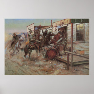 Poster Vintage Cowboys, In Without Knocking par CM Russel