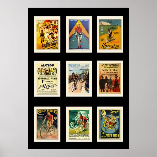 Poster Vintage Cyclisme Cartes postales Collection (Devant)