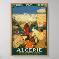 Poster vintage d'Algérie