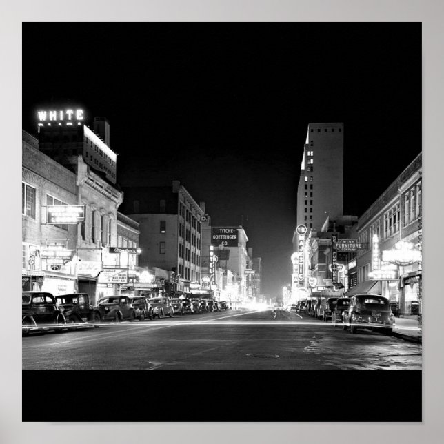 Poster Vintage Dallas Photographie-2 (Devant)