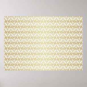 Poster Vintage damassé floral sans couture motif. Tablett