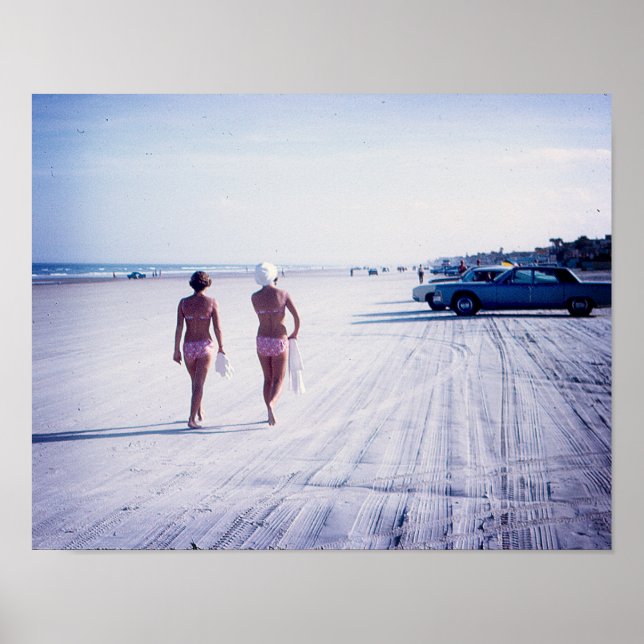 Poster vintage Daytona Beach Florida (Devant)